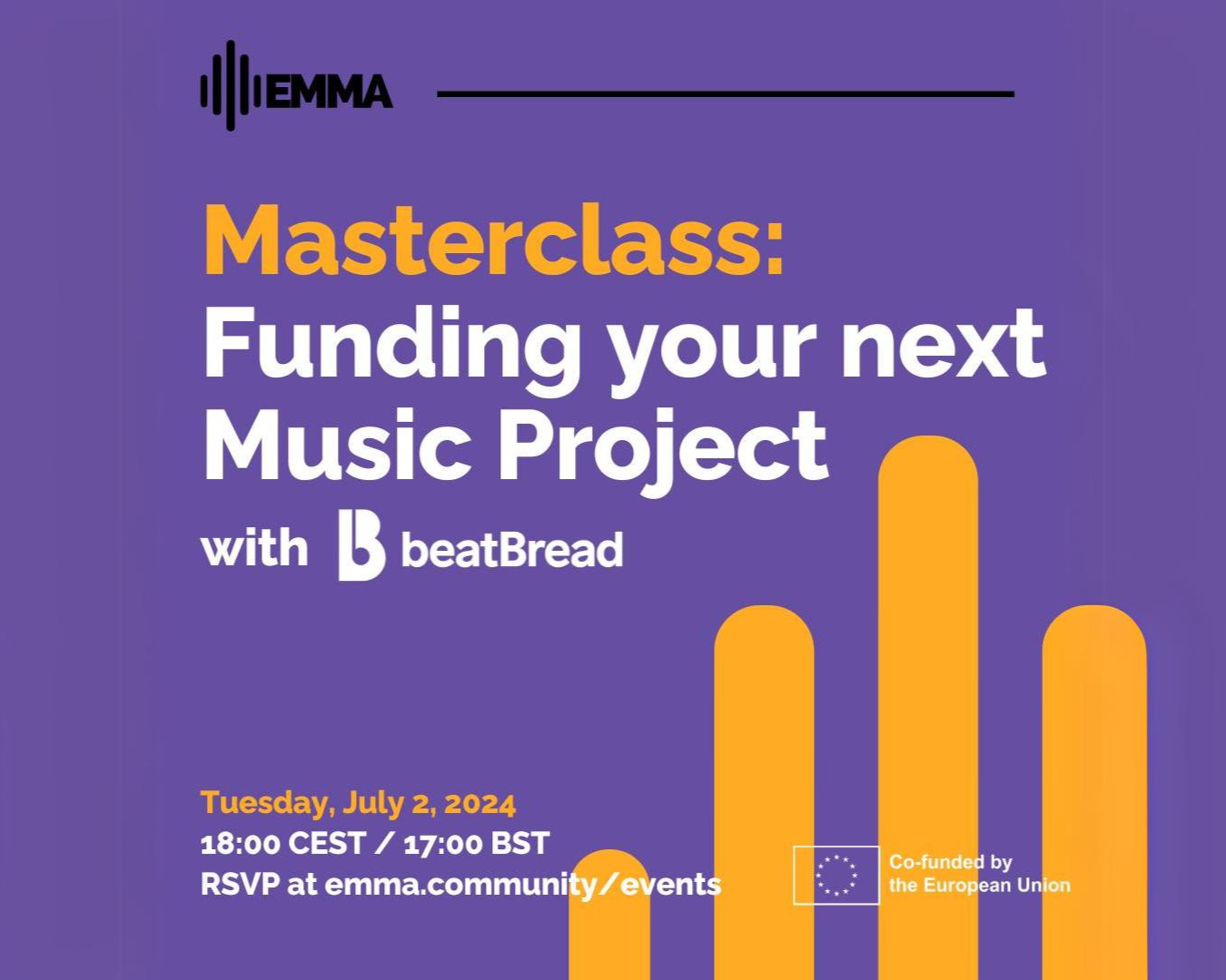 EMMA Masterclass: Funding your Next Music Project with beatBread