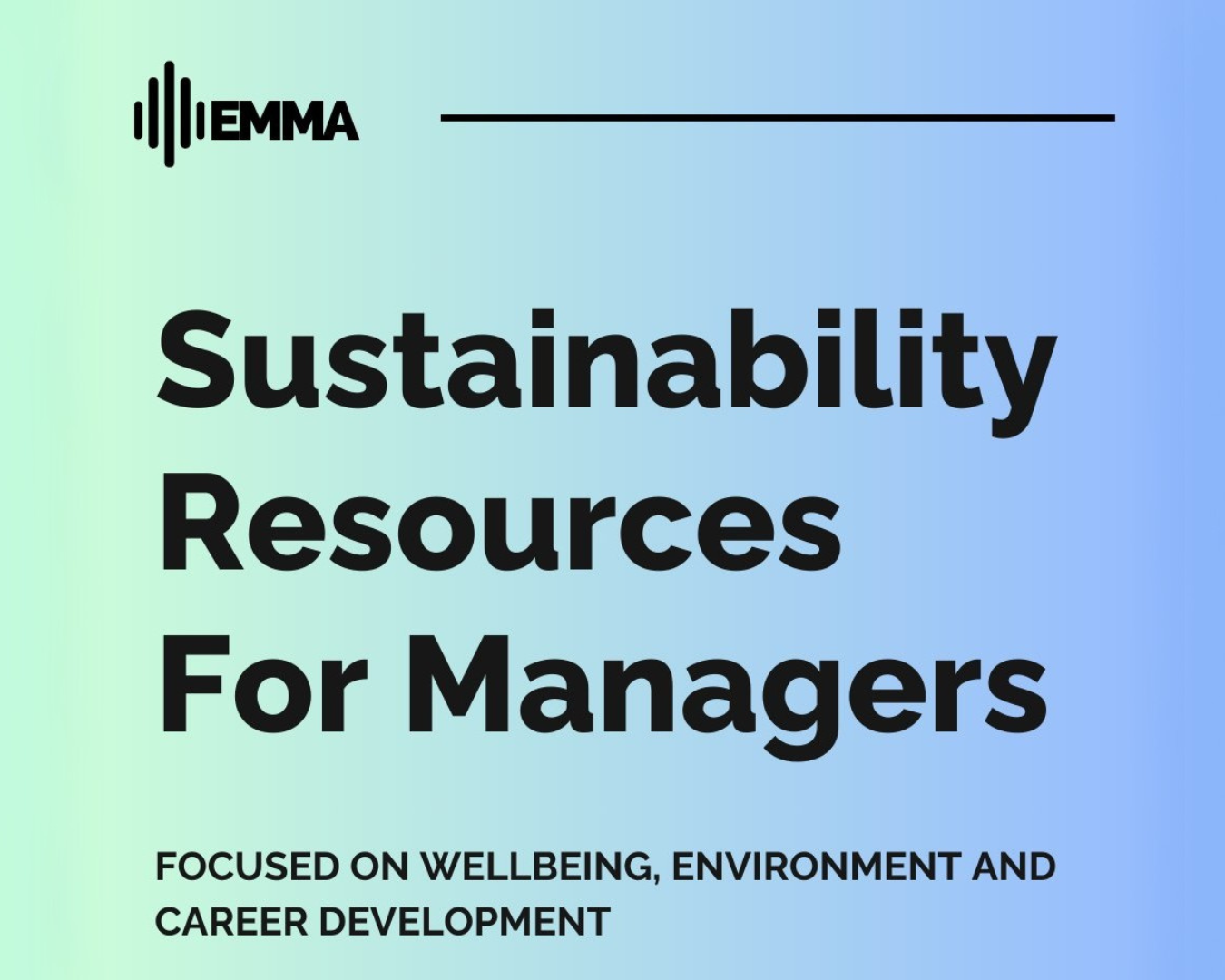 EMMA Sustainability Resources For Managers