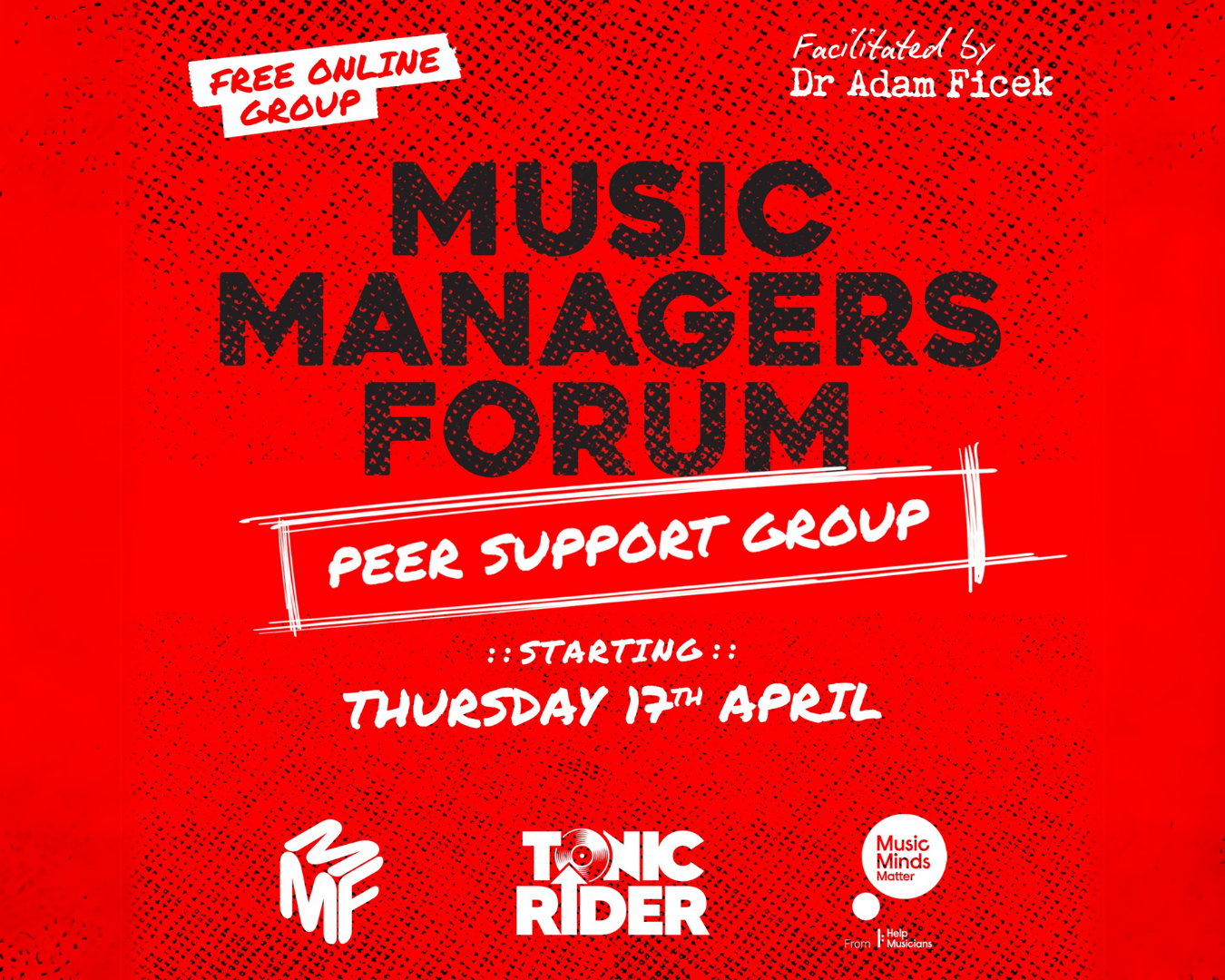 MMF Peer Support Group w/ Music Minds Matter & Tonic Rider