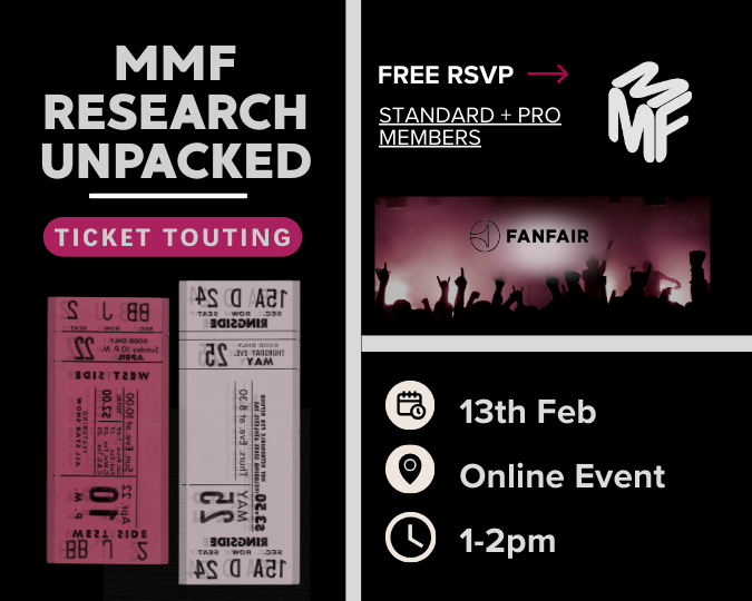MMF Research Unpacked: Ticket Touting
